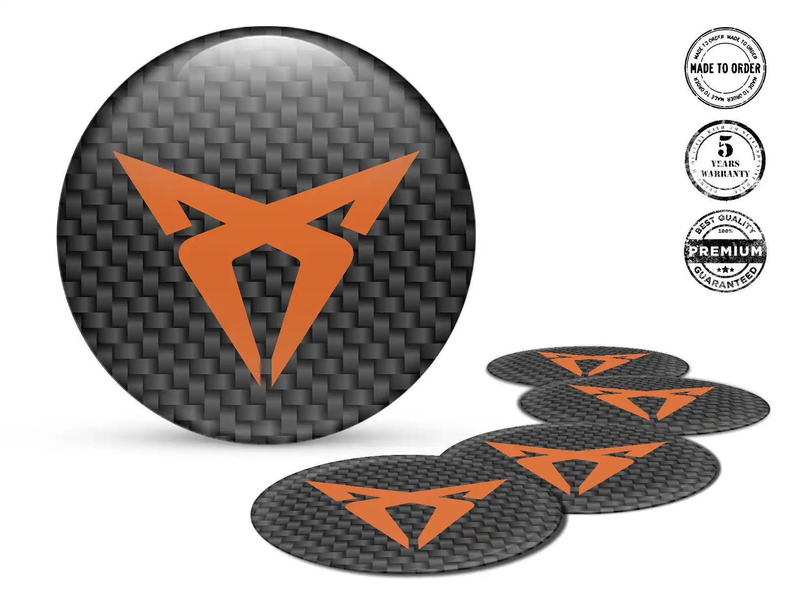 Seat Cupra Individuelle Dome Dekoration Premium Auto-Labels